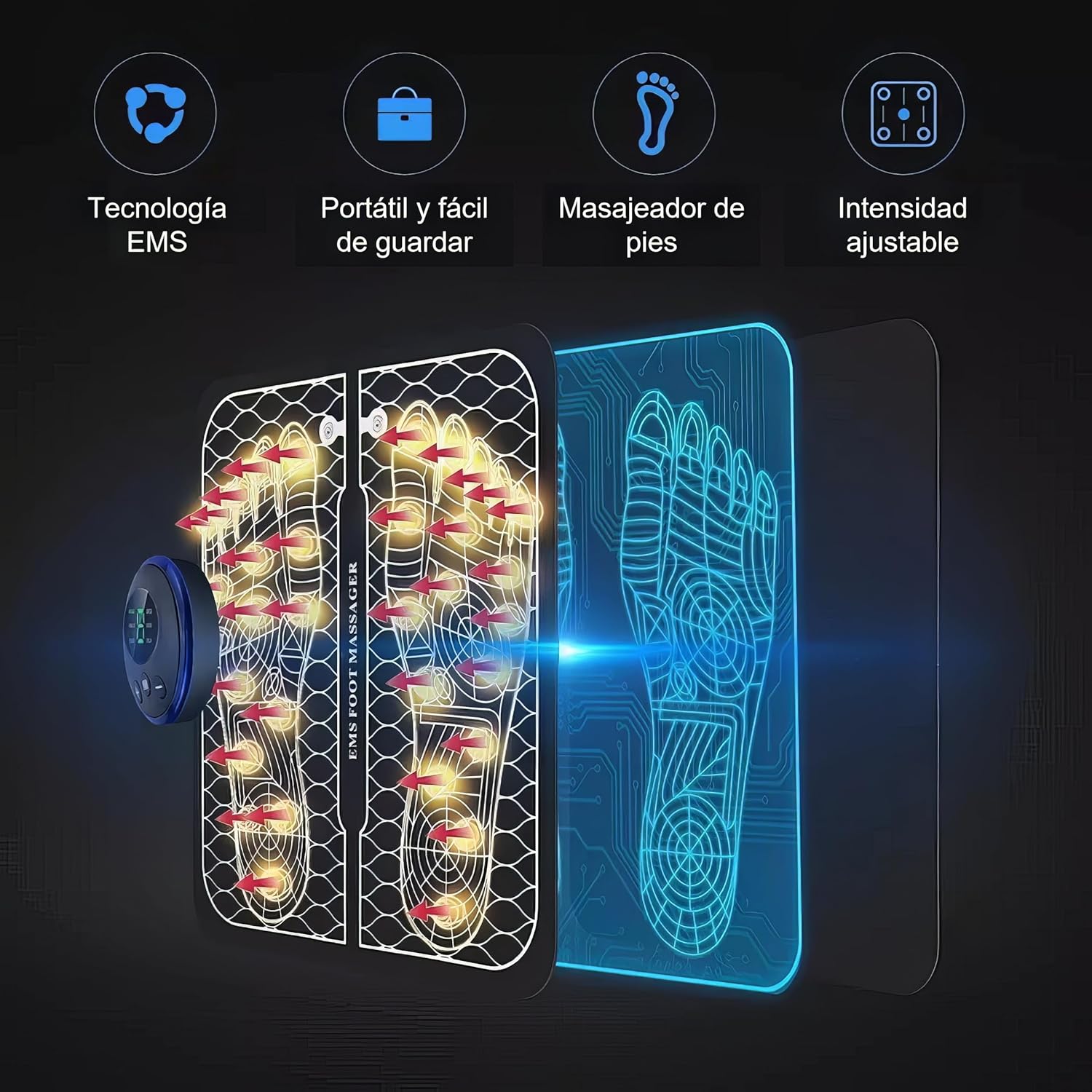 Masajeador EMS de Pies - Estimula y relaja tus pies al instante.